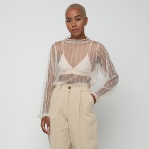 Oak & Fort Sheer Top